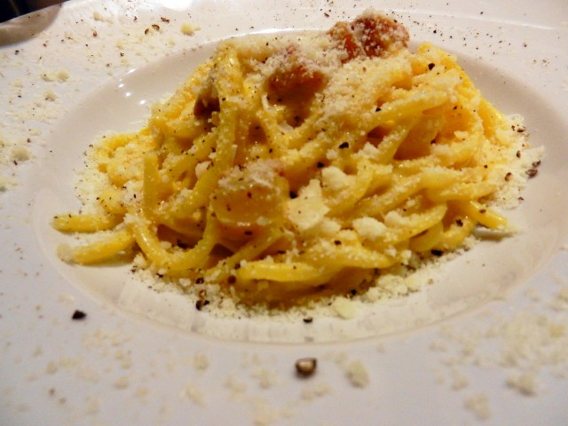The perfect plate of carbonara