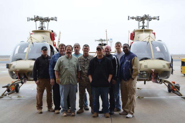 Accompanying Team with Iraqi Armed 407 helicopters