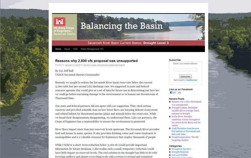 Savannah Corps launches new and improved platform for water management