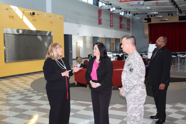 Top Army environment official visits Fort Huachuca, tours net-zero school