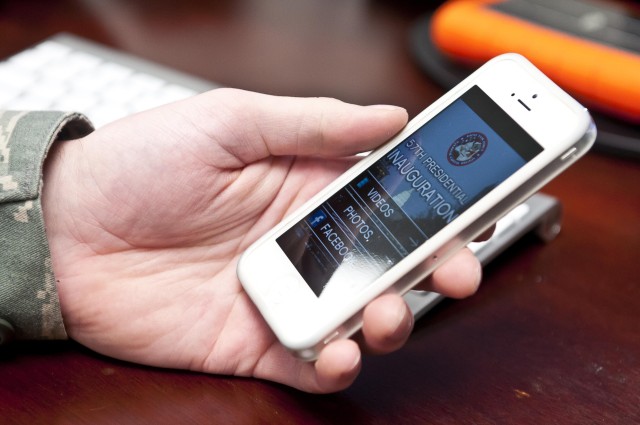 Air Force duo design smart phone application for Inauguration Day