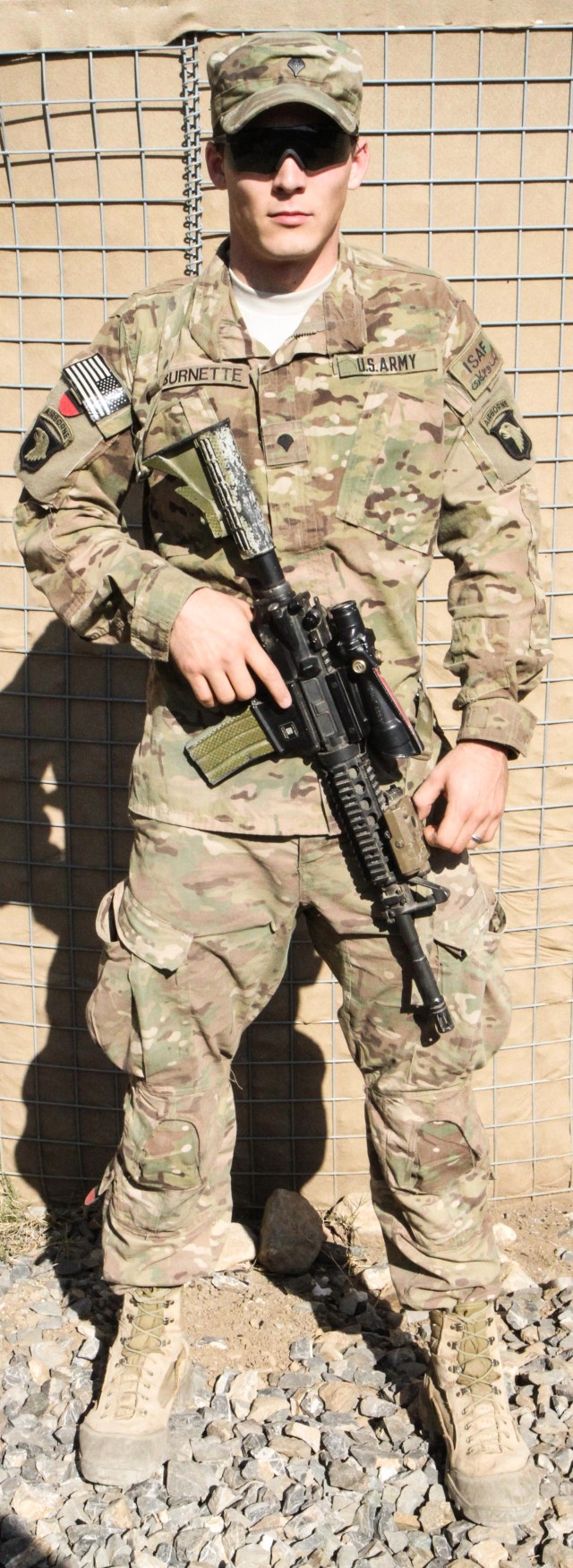 Soldier maintains path dispite adversity
