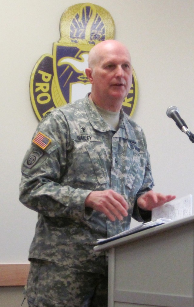 Brig. Gen. Charles Bailey, U.S. Army Deputy Chief of Chaplains, participated in Training and Readiness Assessment training hosted by the U.S. Army Forces Command Chaplain's Office at Fort Bragg, NC.