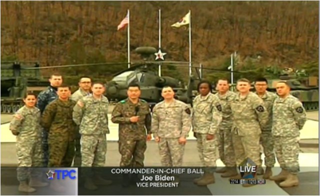 South Korea-based troops take part in inaugural ball