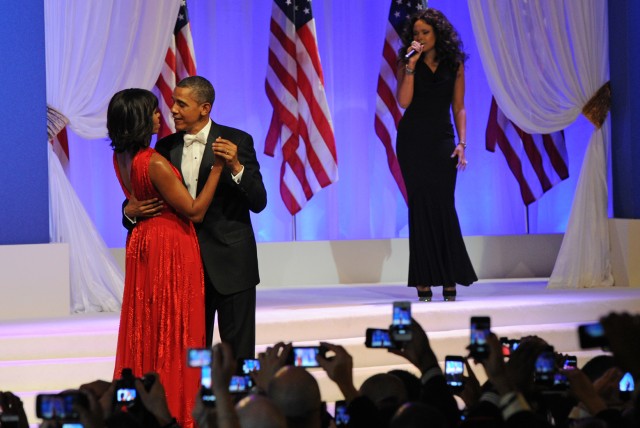 Obamas Dancing at Commander-in-Chief Inaugural Ball