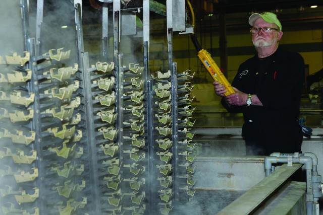 On the job at Tobyhanna: Techs perform electroplating processing