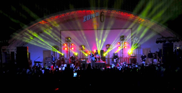 Taking Back Sunday performs at Camp Arifjan, Kuwait