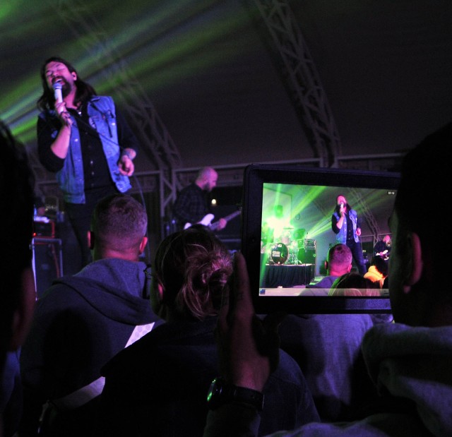 Taking Back Sunday performs at Camp Arifjan, Kuwait