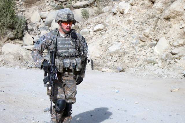 Staff Sgt. Clint Romesha in Kunar Province, Afghanistan