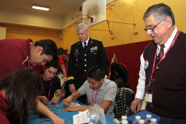 STEM students building bridges to bright futures