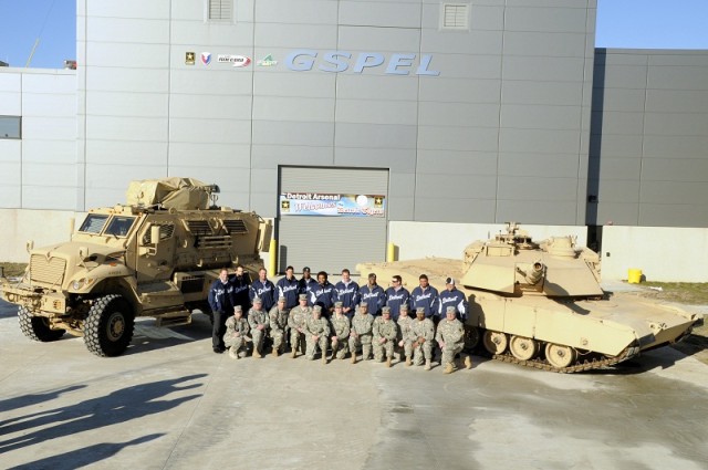 Detroit Tigers Visit Detroit Arsenal