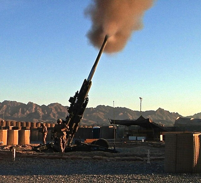 An Excalibur's first flight over Kandahar