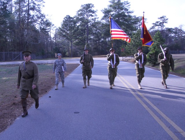 81st Wildcat WWI color guard marches in 57th Presidential Inauguration parade