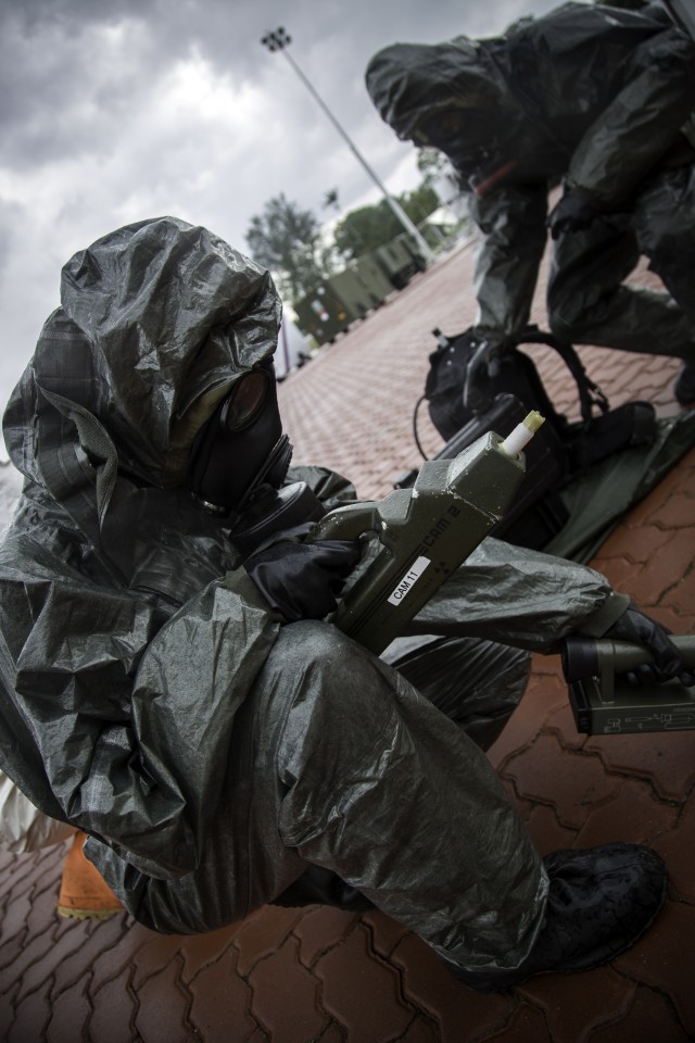 8th MPs, 45th Sust. Bde. rally in Singapore for CBRN