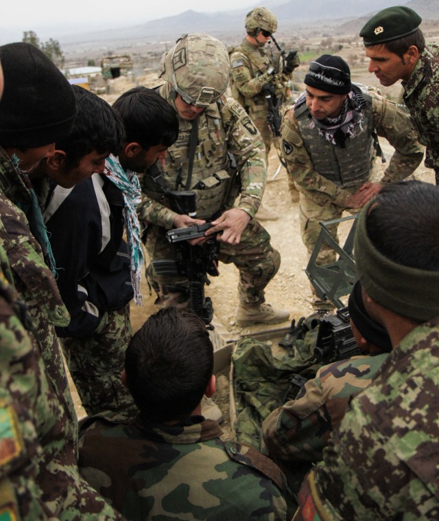 Rakkasans assist Afghan army with inspections and training