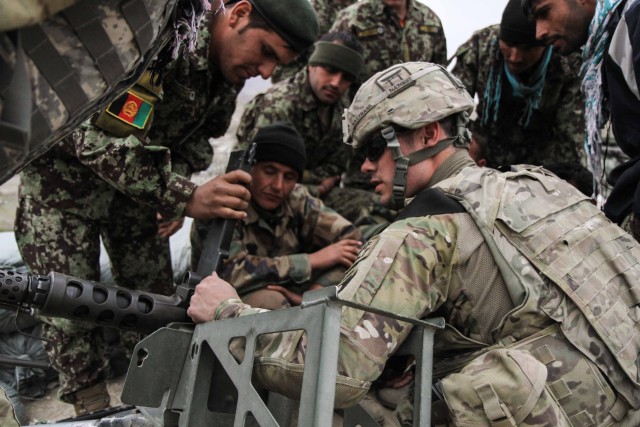 Rakkasans assist Afghan army with inspections and training