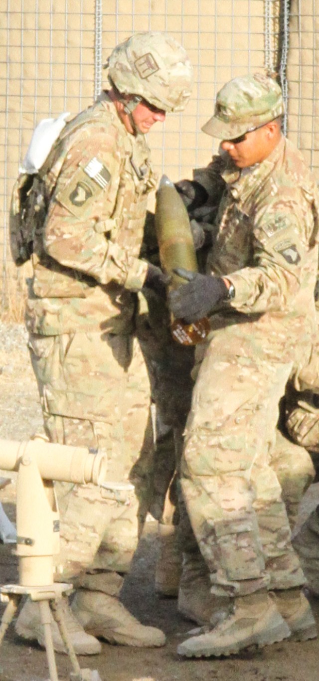 Soldier "living the dream" as artilleryman
