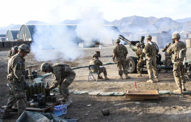 Soldier "living the dream" as artilleryman