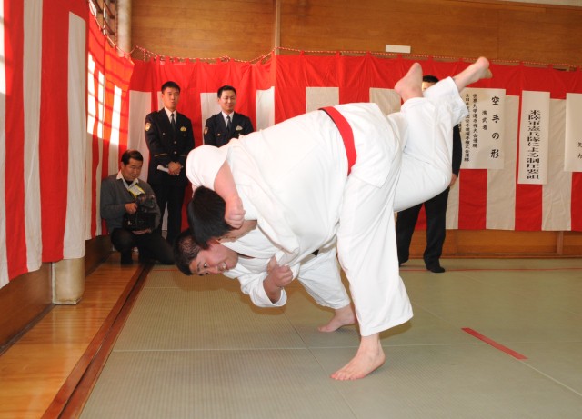 USARJ soldiers participate in local New Year's martial arts demonstration