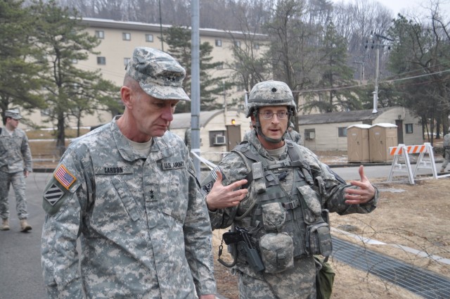 2nd Infantry Division command team visits 210th Fires Brigade 