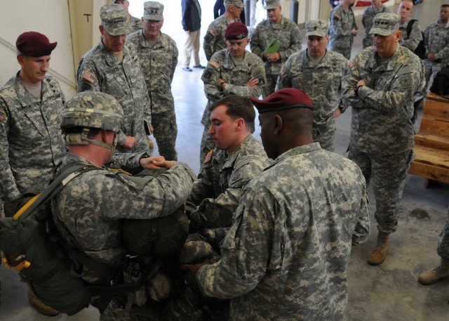 Chief of Staff of the Army, Gen. Raymond T. Odierno visits the 82nd Airborne Division