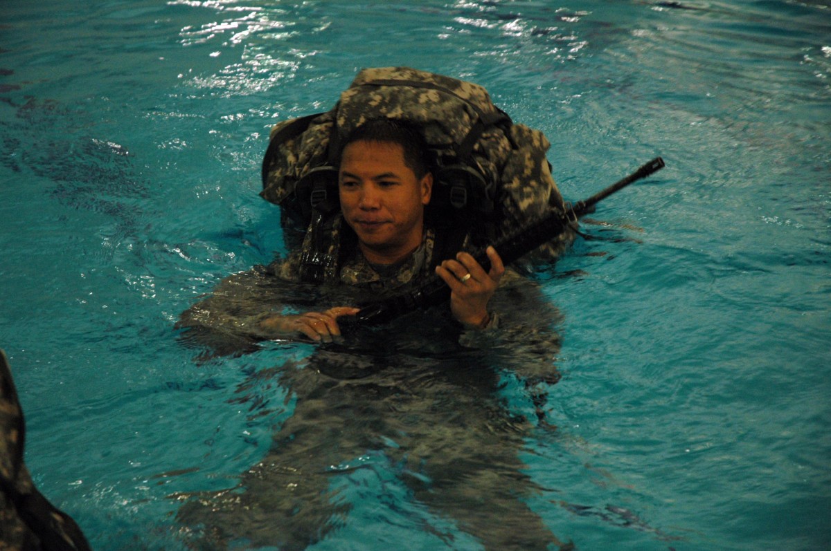 Missile defenders take a dip Article The United States Army