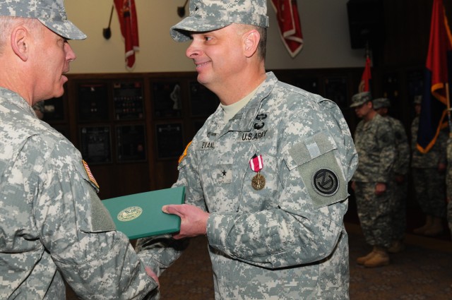 Brig. Gen. Thomas P. Evans relinquishes command of 102nd Training Division (MS)