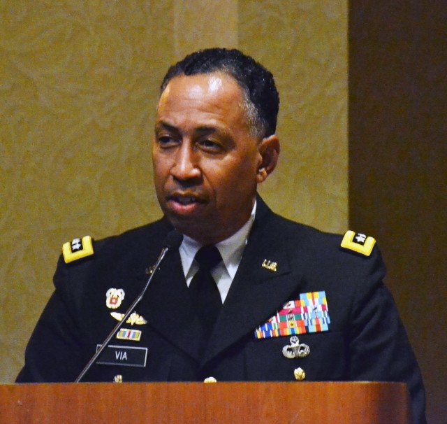 Gen. Dennis L. Via gives remarks