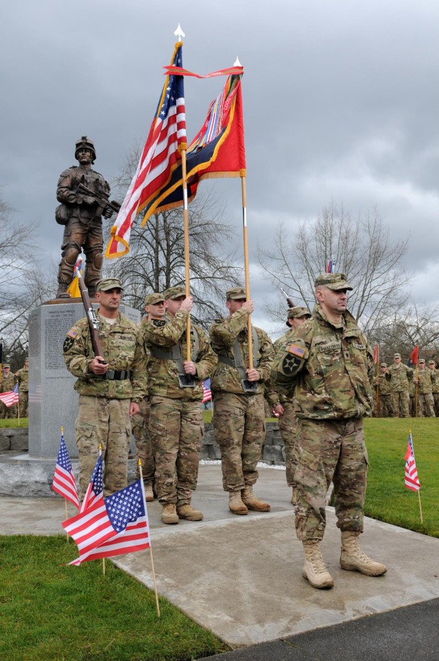 Arrowhead soldiers pay tribute at Fallen Heroes Memorial re-dedication