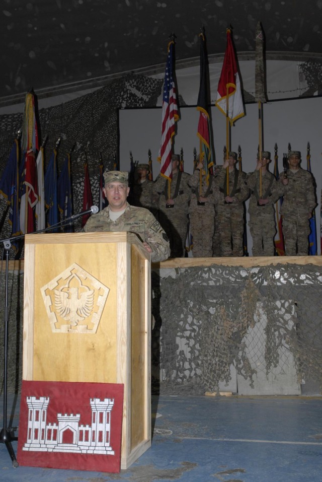 New Theater Engineer Brigade commander addresses units