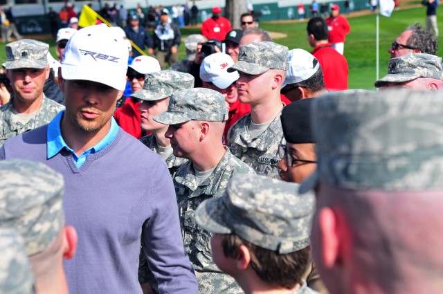Tournament appreciation for service members overflowing at AT&T Pro-Am