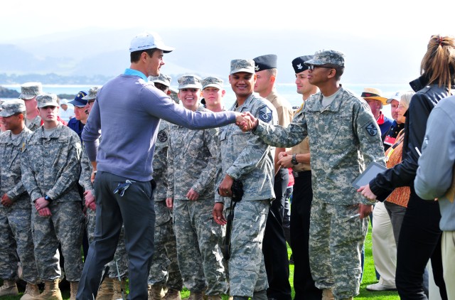 Tournament appreciation for service members overflowing at AT&T Pro-Am