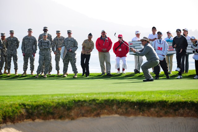 Tournament appreciation for service members overflowing at AT&T Pro-Am