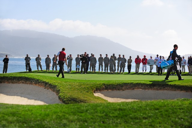 Tournament appreciation for service members overflowing at AT&T Pro-Am