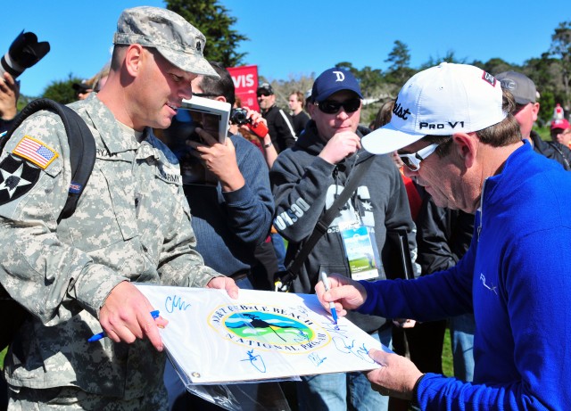 Tournament appreciation for service members overflowing at AT&T Pro-Am