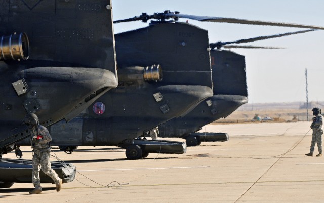 Chinooks arrive at Fort Carson