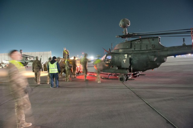 Kiowa Warrior helicopters take a trip