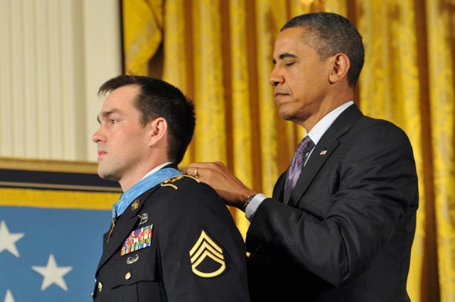 Sgt. Clinton L. Romesha White House Medal of Honor ceremony pictures