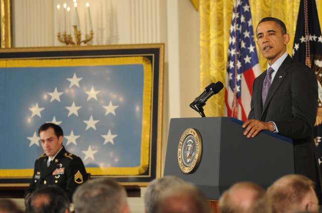 Sgt. Clinton L. Romesha White House Medal of Honor ceremony pictures