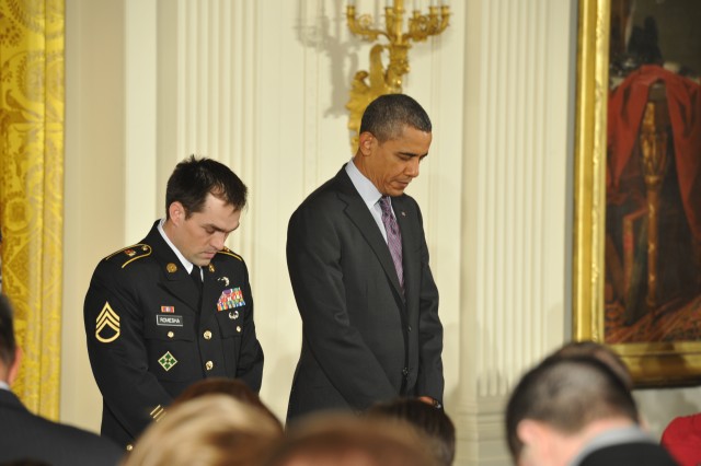 Sgt. Clinton L. Romesha White House Medal of Honor ceremony pictures