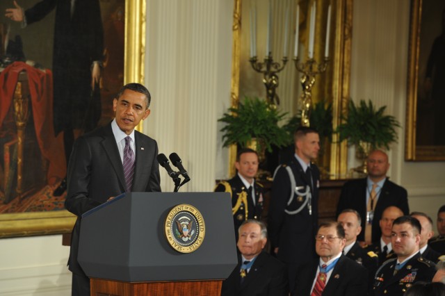 Sgt. Clinton L. Romesha White House Medal of Honor ceremony pictures