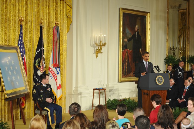 Sgt. Clinton L. Romesha White House Medal of Honor ceremony pictures
