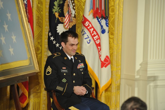Sgt. Clinton L. Romesha White House Medal of Honor ceremony pictures