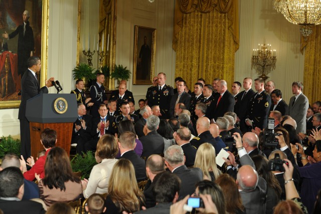 Sgt. Clinton L. Romesha White House Medal of Honor ceremony pictures