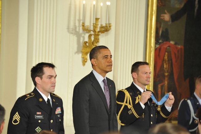 Sgt. Clinton L. Romesha White House Medal of Honor ceremony pictures