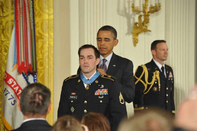 Sgt. Clinton L. Romesha White House Medal of Honor ceremony pictures