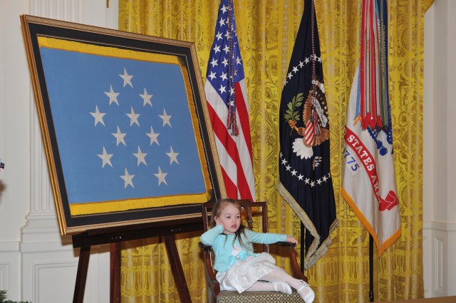 Gwen Romesha, daughter of former Staff Sgt. Clinton Romesha