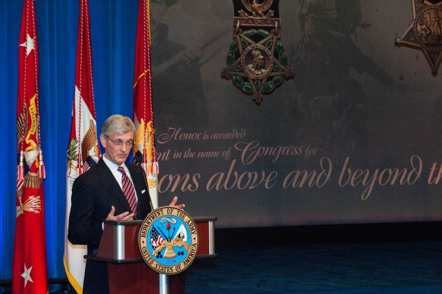 Pentagon's Hall of Heroes Induction for Medal of Honor Recipeint SSG Clinton L. Romesha
