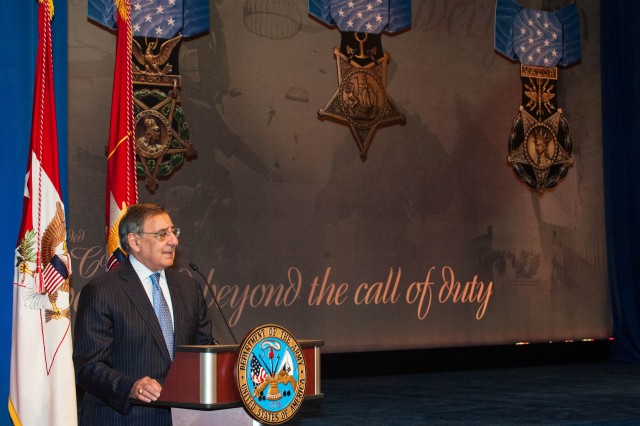 Pentagon's Hall of Heroes Induction for Medal of Honor Recipeint SSG Clinton L. Romesha