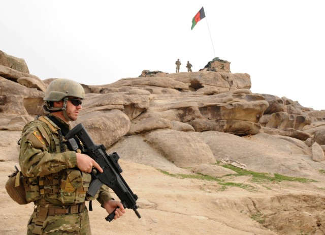 Albanian army Special Operations Forces visit Afghan leaders